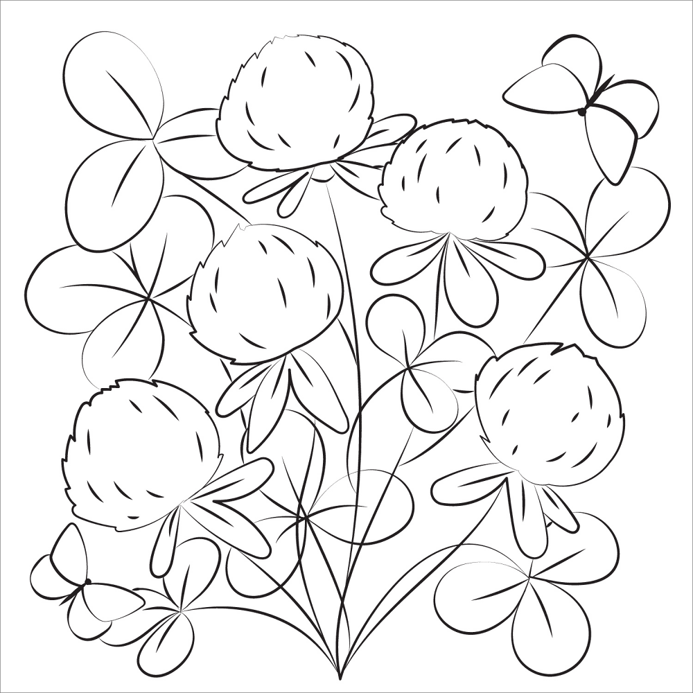 Clover Coloring Page Md Coloring Page — Free Printable — free printable coloring page