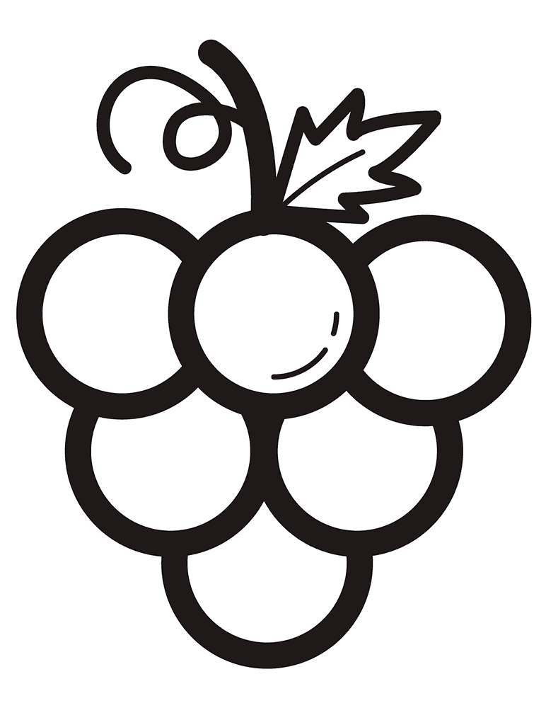 3244992 Fruit Fruits Grape Coloring Page Md Coloring Page — Free Printable — free printable coloring page
