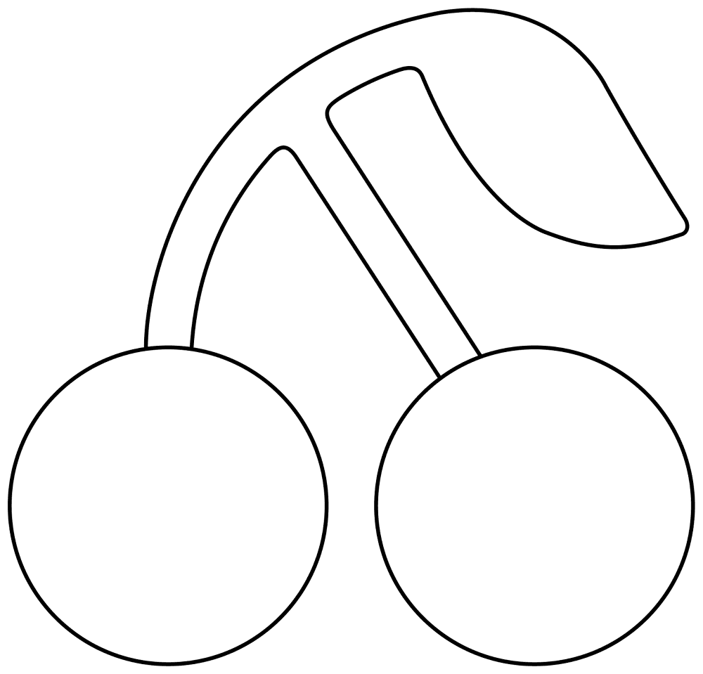 574 Cherries Emoji 1f352 Coloring Page Md Coloring Page — Free Printable — free printable coloring page