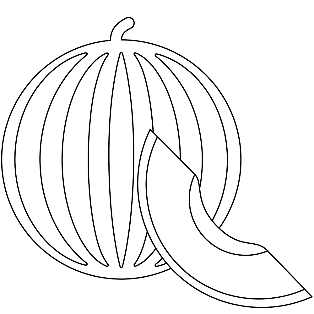 674 U1f348 Melon Emoji Coloring Page Md Coloring Page — Free Printable — free printable coloring page