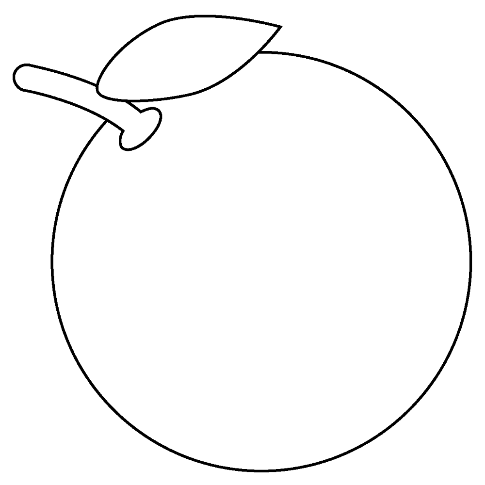 676 Tangerine Emoji Coloring Page Md Coloring Page — Free Printable — free printable coloring page