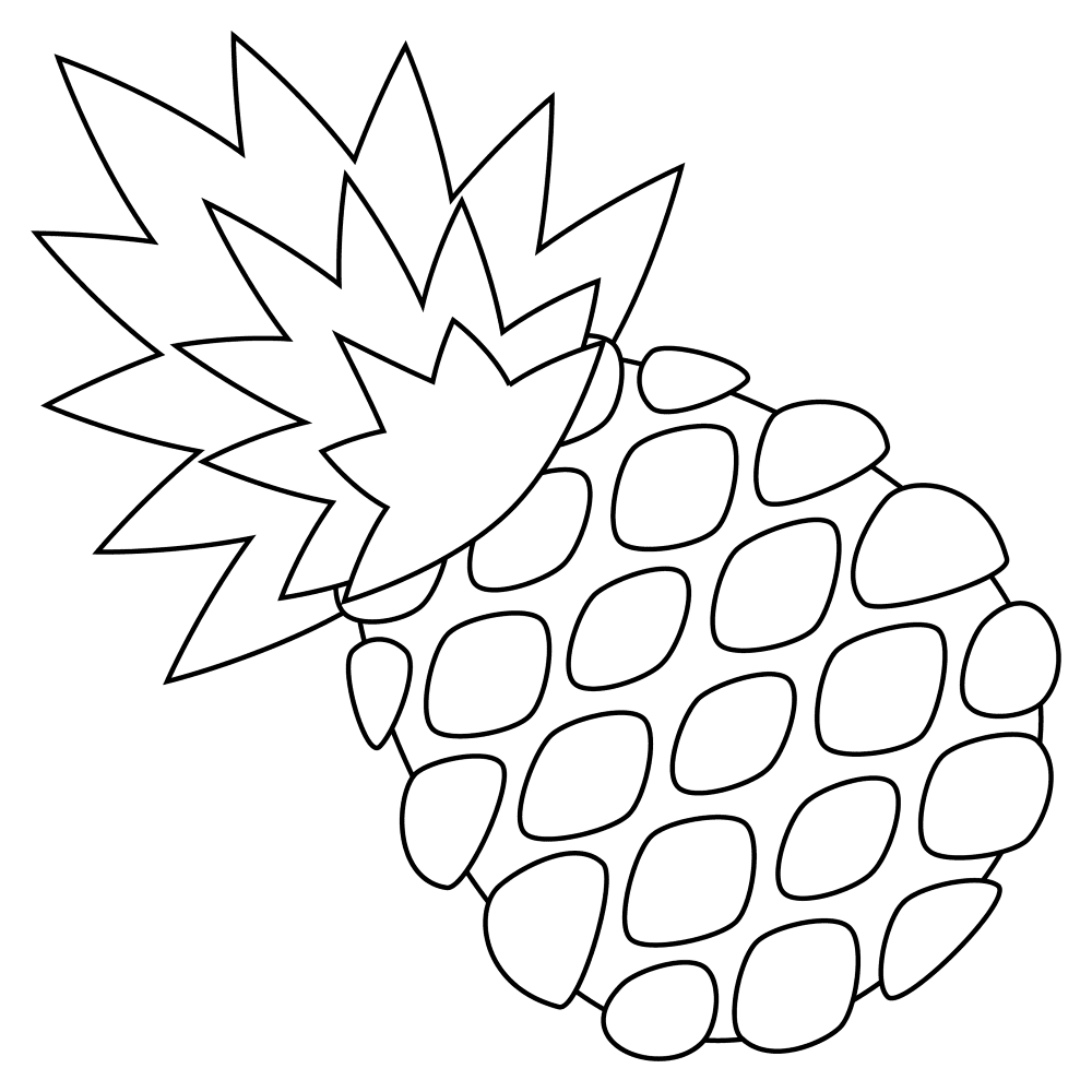 679 Pineapple Coloring Page Md Coloring Page — Free Printable — free printable coloring page