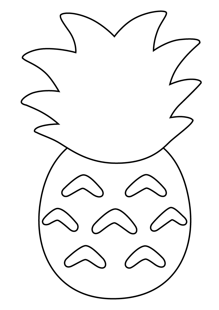 679 Pineapple Emoji Coloring Page Md Coloring Page — Free Printable — free printable coloring page
