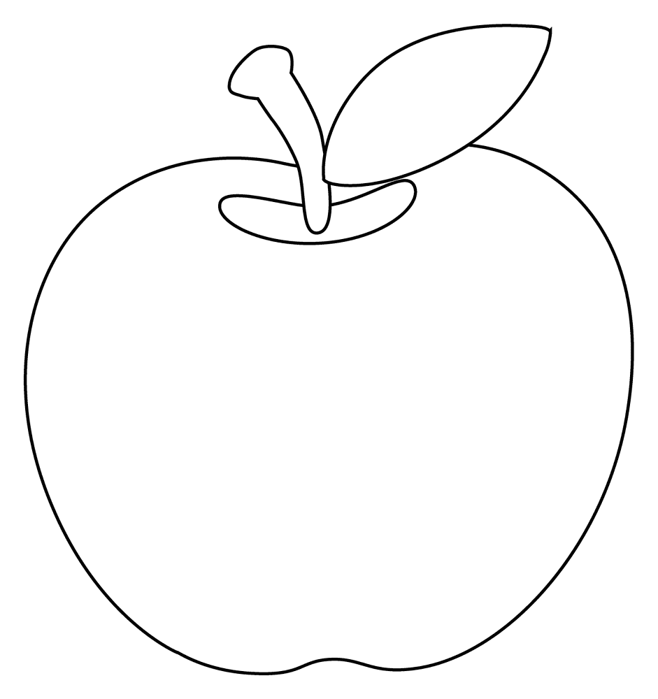 681 Red Apple Emoji Coloring Page Md Coloring Page — Free Printable — free printable coloring page