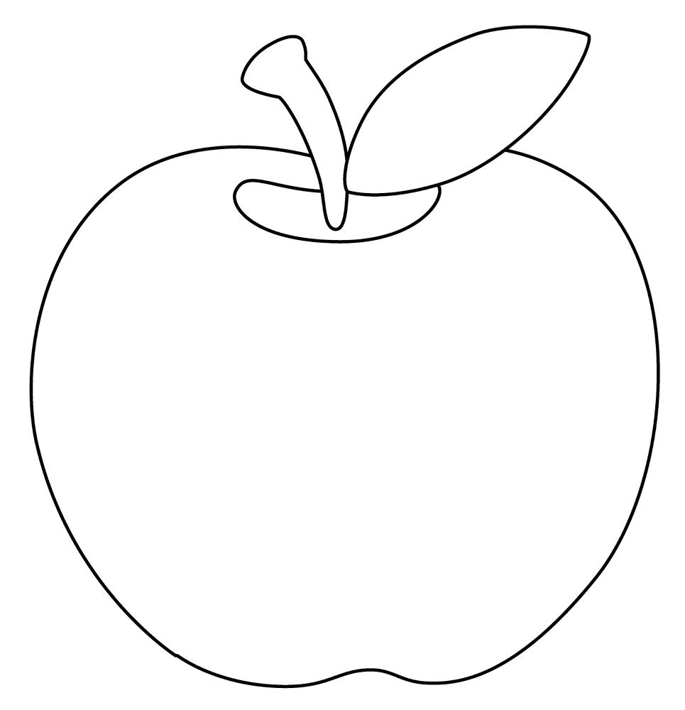 682 Green Apple Emoji Coloring Page Md Coloring Page — Free Printable — free printable coloring page