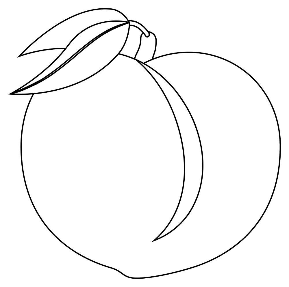 684 Peach Coloring Page Md Coloring Page — Free Printable — free printable coloring page