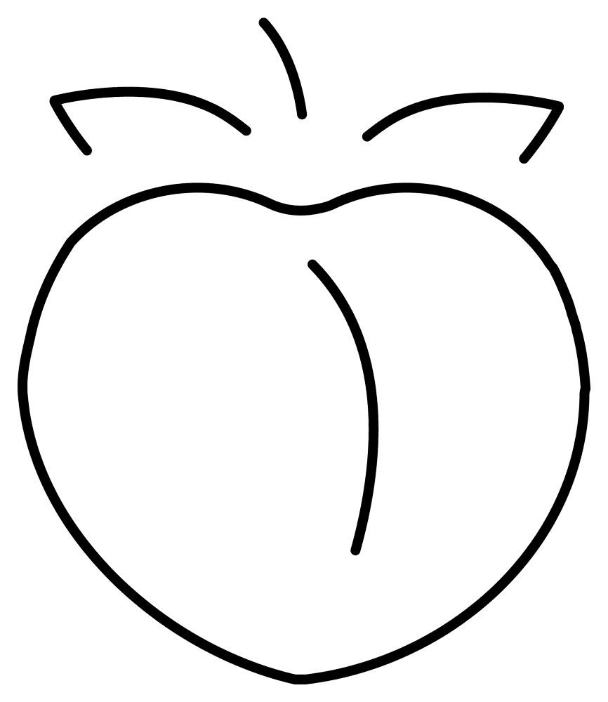 684 Peach Emoji Coloring Page Md Coloring Page — Free Printable — free printable coloring page