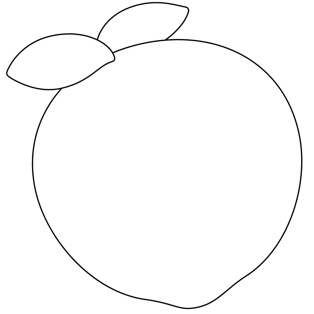 684 U1f351 Peach Emoji Coloring Page Md Coloring Page — Free Printable — free printable coloring page