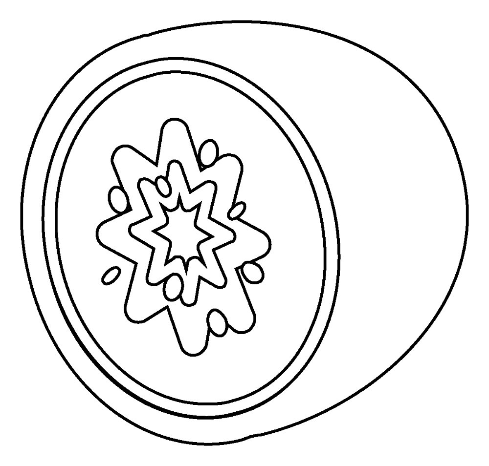 688 Kiwi Fruit Emoji Coloring Page Md Coloring Page — Free Printable — free printable coloring page