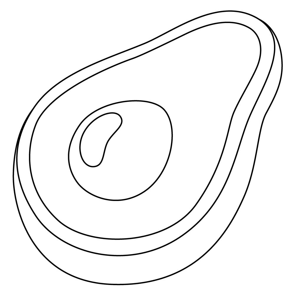 692 Avocado Emoji Coloring Page Md Coloring Page — Free Printable — free printable coloring page