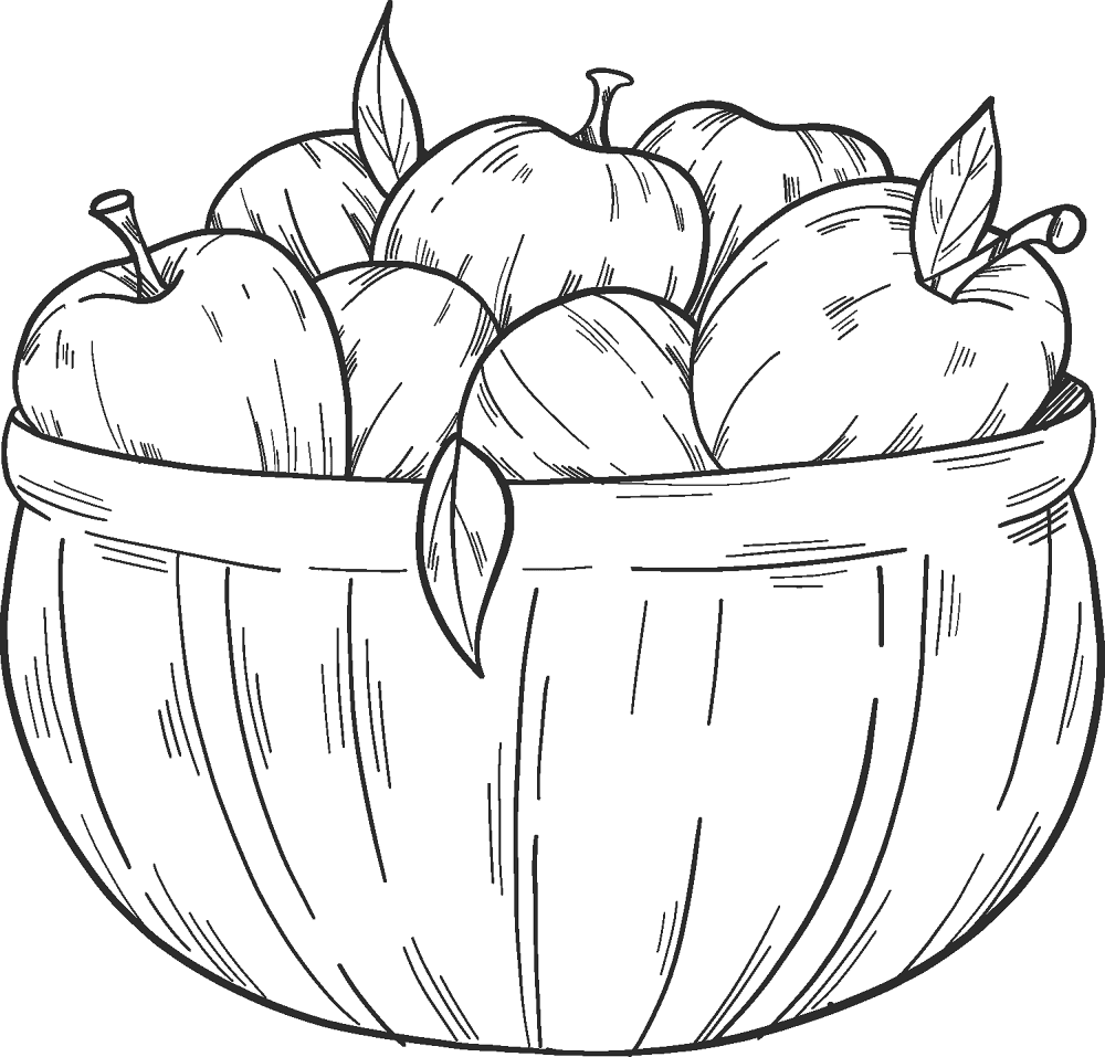 Apple 10 Coloring Page Md Coloring Page — Free Printable — free printable coloring page