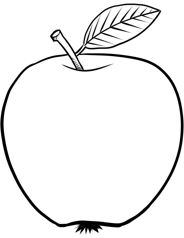 Apple 5 Coloring Page Md Coloring Page — Free Printable — free printable coloring page