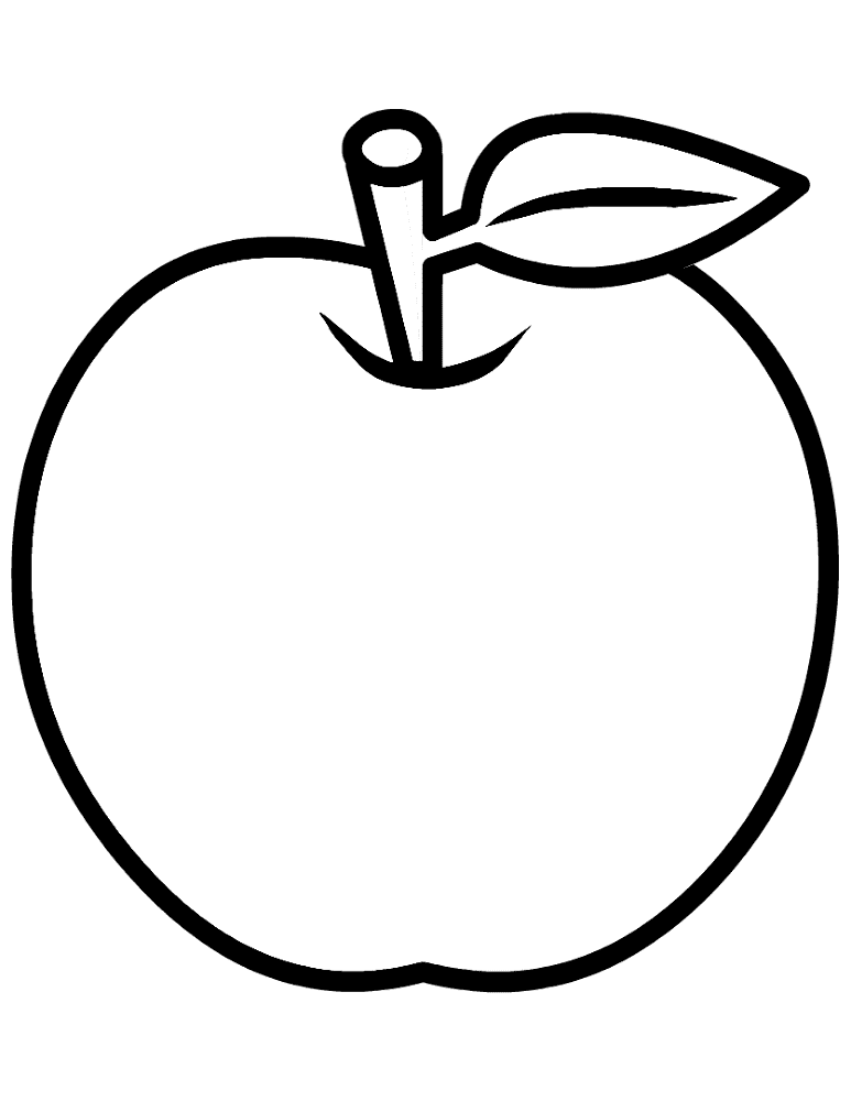 Apple Coloring Page Md Coloring Page — Free Printable — free printable coloring page