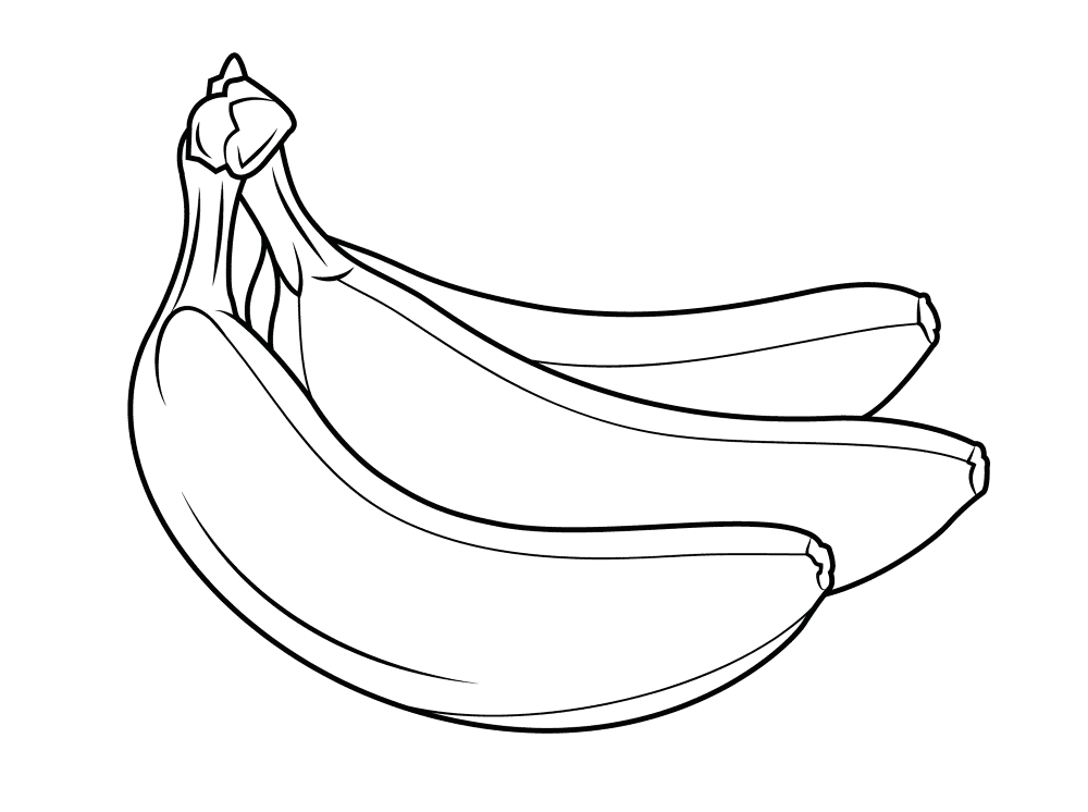 Banana 1 Coloring Page Md Coloring Page — Free Printable — free printable coloring page