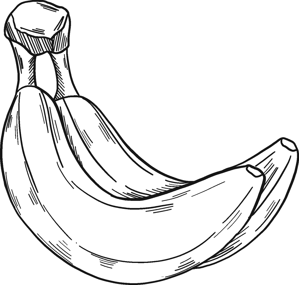 Banana 9 Coloring Page Md Coloring Page — Free Printable — free printable coloring page