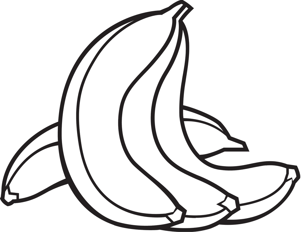 Bananas Coloring Page Md Coloring Page — Free Printable — free printable coloring page