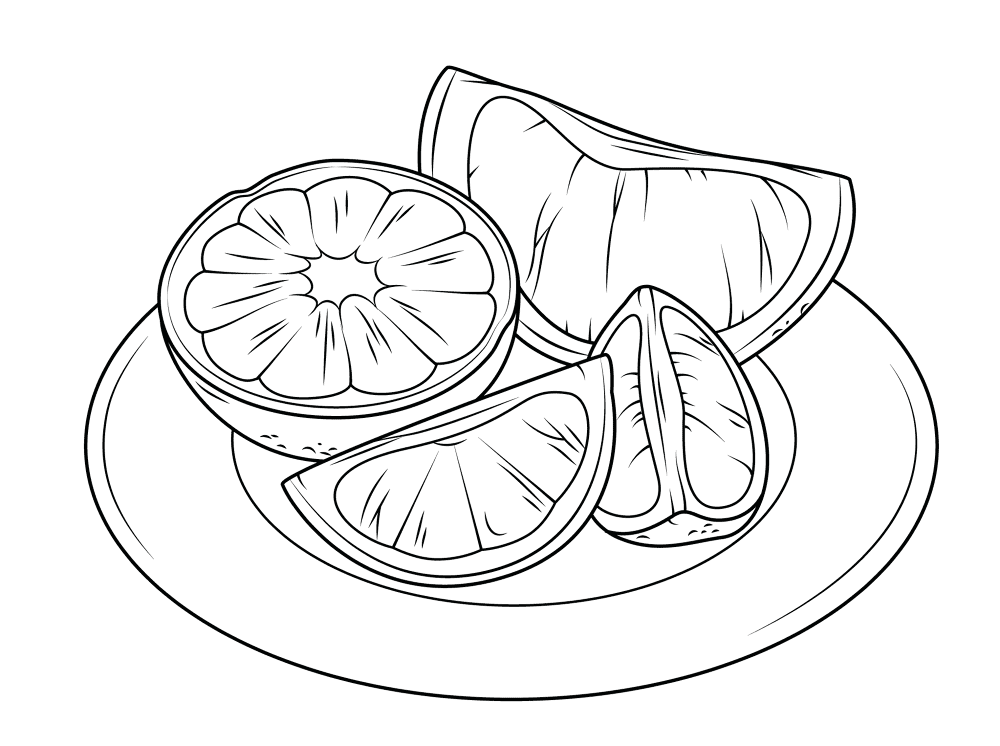 Citrus Fruits Coloring Page Md Coloring Page — Free Printable — free printable coloring page