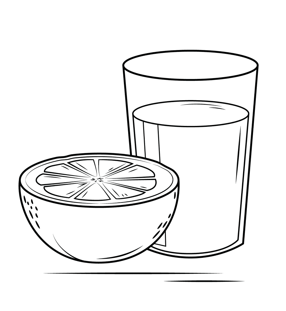Grapefruit Juice Coloring Page Md Coloring Page — Free Printable — free printable coloring page