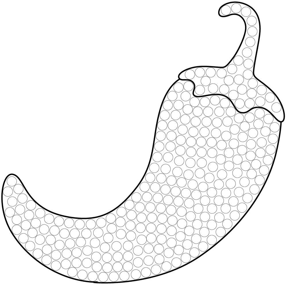 Hot Pepper Dot Art Coloring Page Md Coloring Page — Free Printable — free printable coloring page