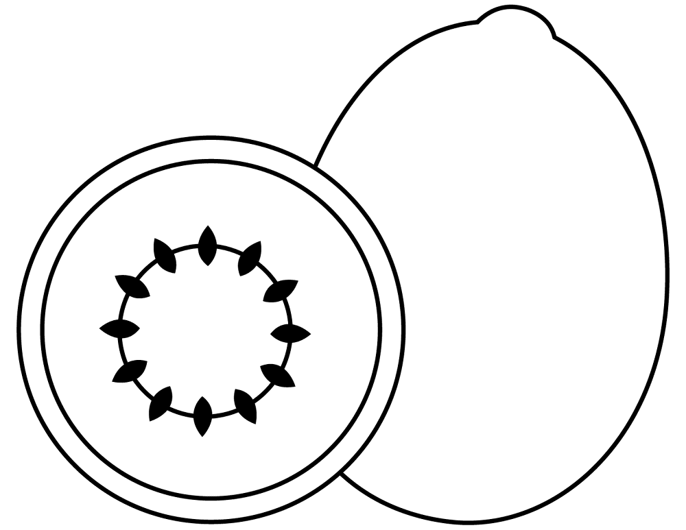 Kiwi Fruit Coloring Page Md Coloring Page — Free Printable — free printable coloring page