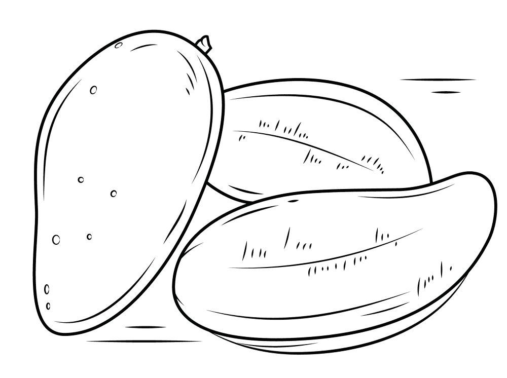 Mango 3 4 Coloring Page Md Coloring Page — Free Printable — free printable coloring page
