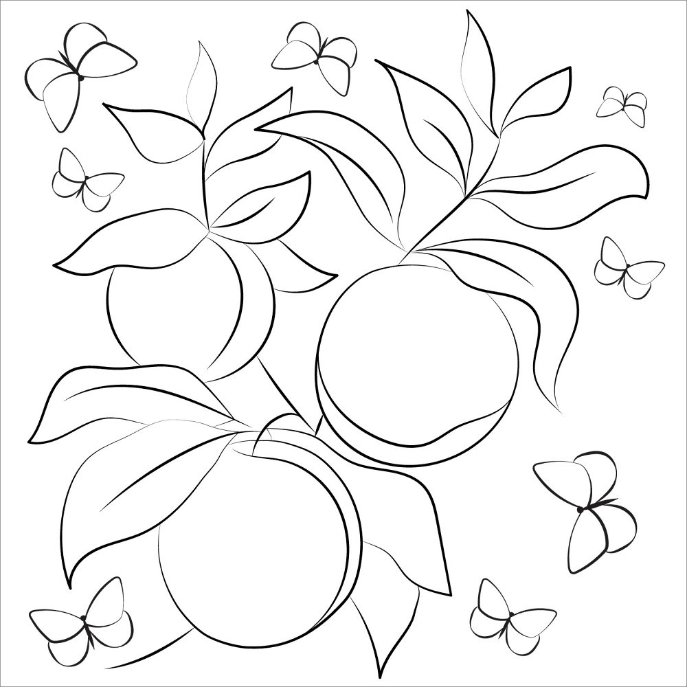 Peach Coloring Page Md Coloring Page — Free Printable — free printable coloring page