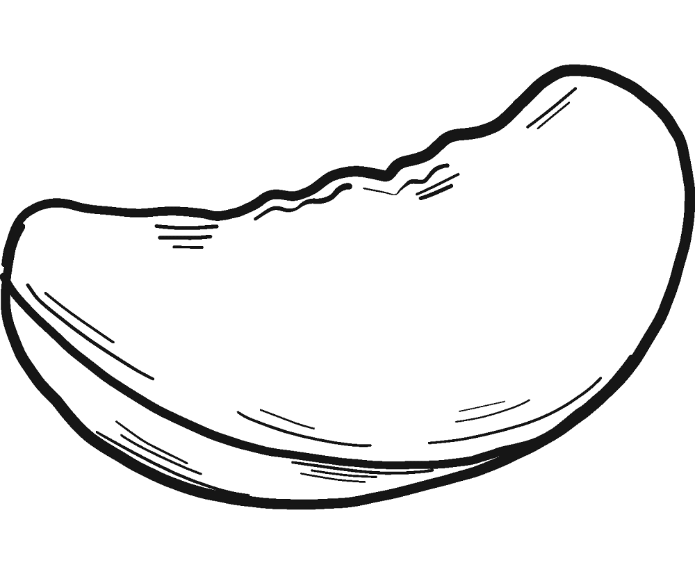 Peach Slice Coloring Page Md Coloring Page — Free Printable — free printable coloring page