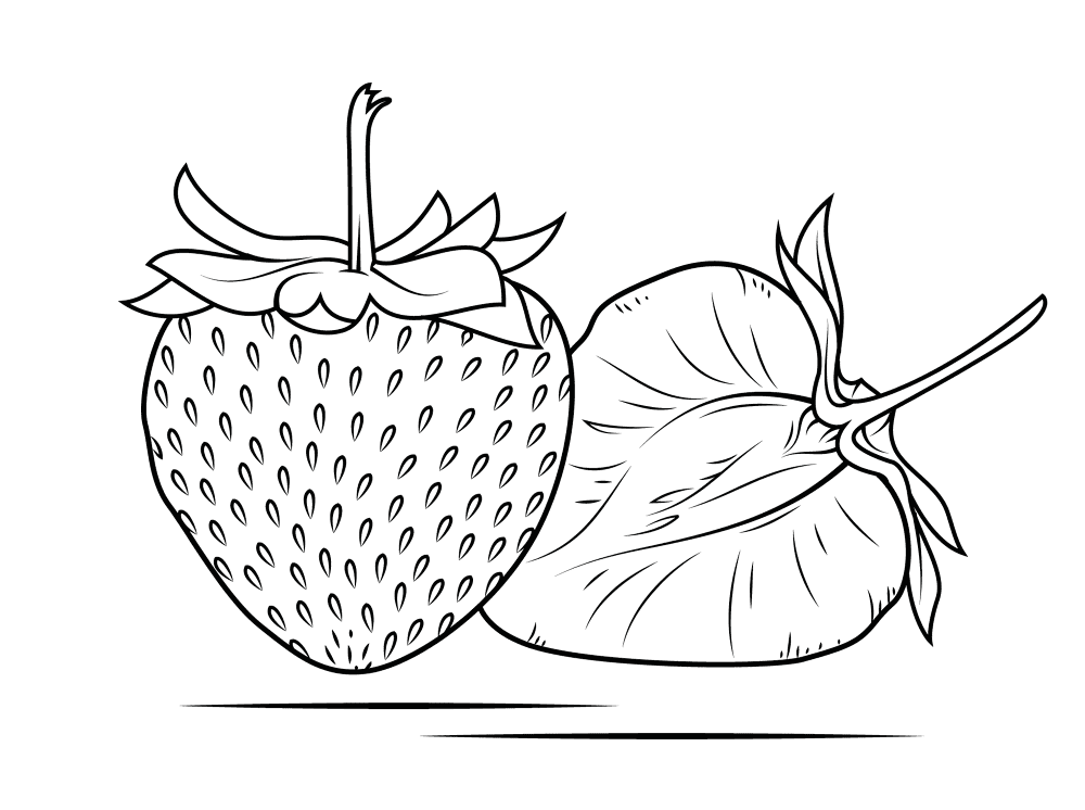 Strawberry 2 Coloring Page Md Coloring Page — Free Printable — free printable coloring page