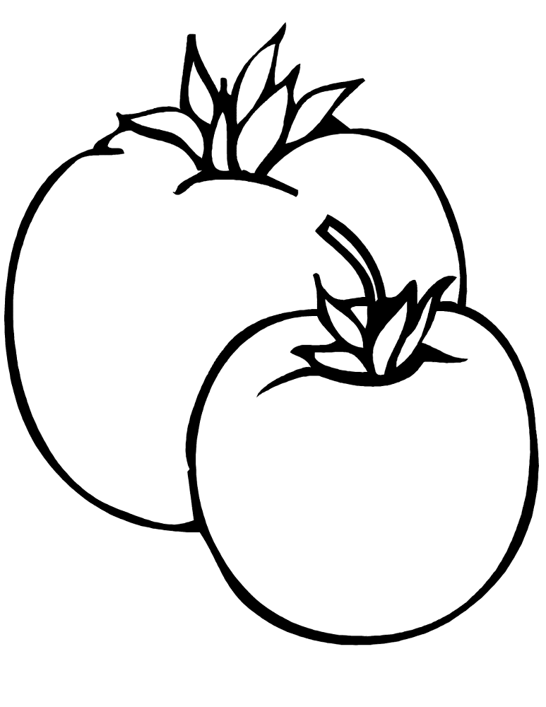 Two Tomatos Coloring Page Md Coloring Page — Free Printable — free printable coloring page