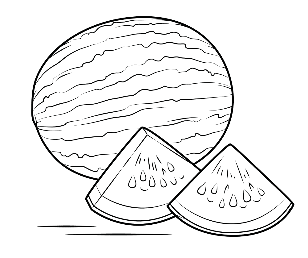 Watermelon 1 Coloring Page Md Coloring Page — Free Printable — free printable coloring page