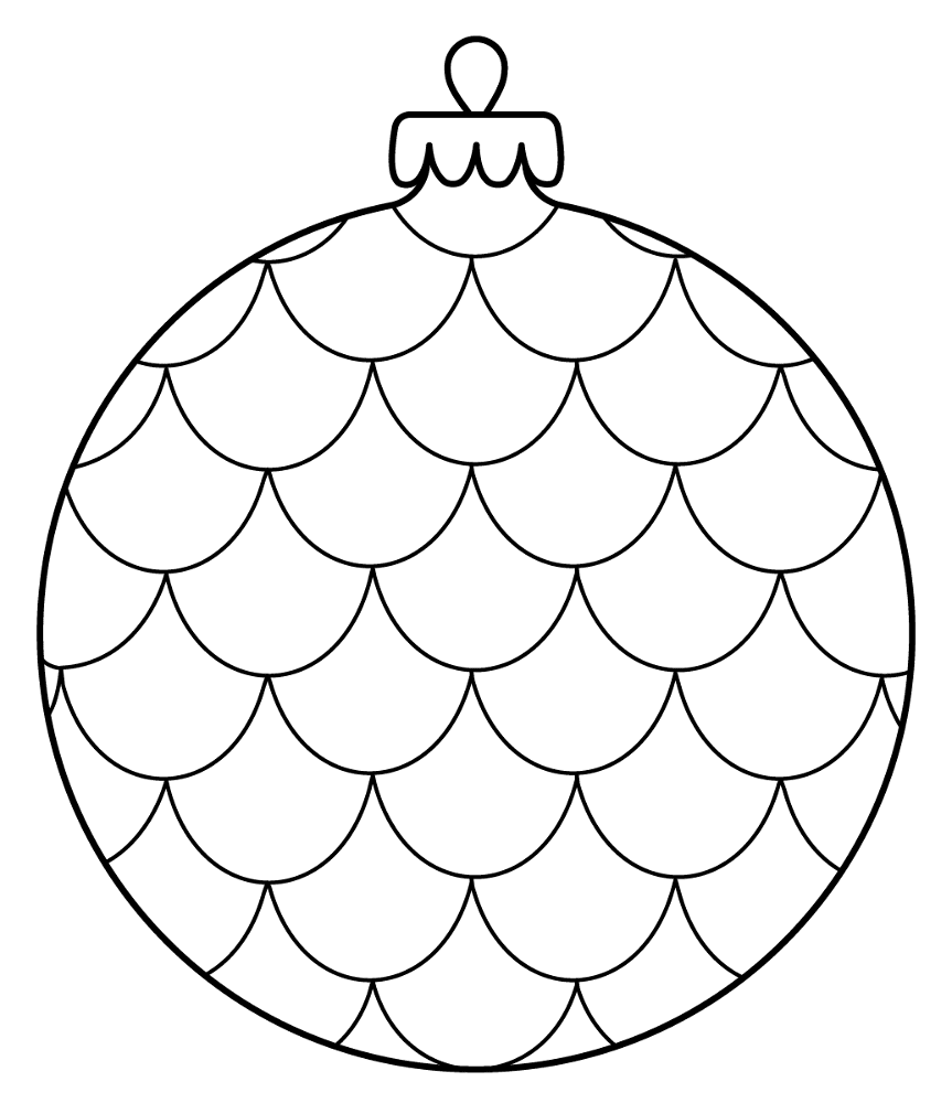 Christmas Ball 11 Coloring Page Md Coloring Page — Free Printable — free printable coloring page