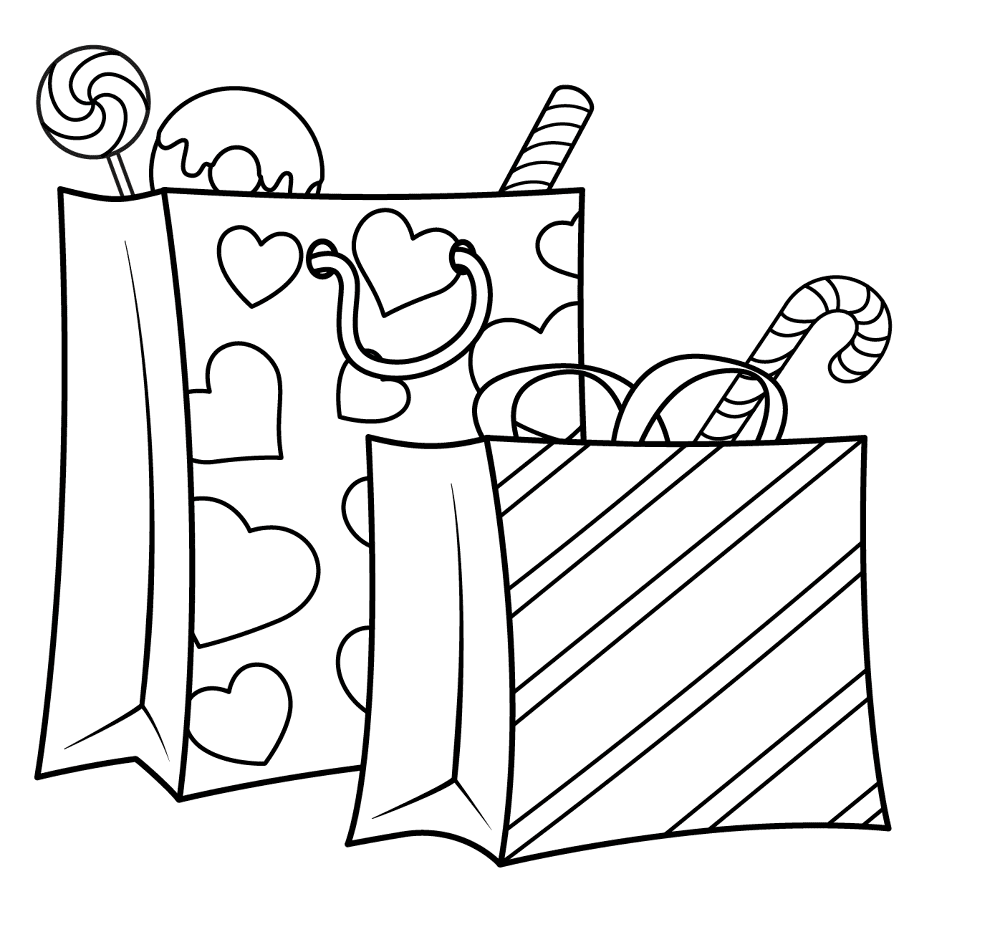 Christmas Presents 4 Coloring Page Md Coloring Page — Free Printable — free printable coloring page