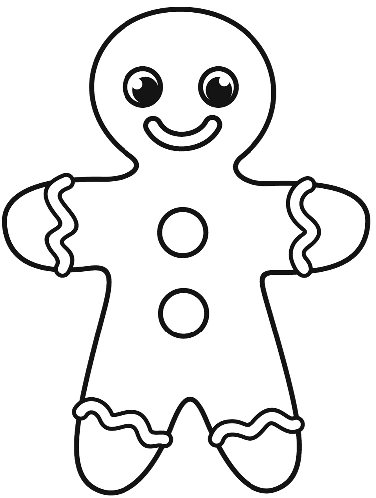 Gingerbreadman Coloring Page Md Coloring Page — Free Printable — free printable coloring page