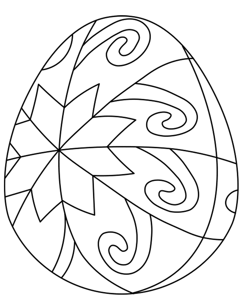 Easter Egg Decoration With Swirls Md Coloring Page — Free Printable — free printable coloring page