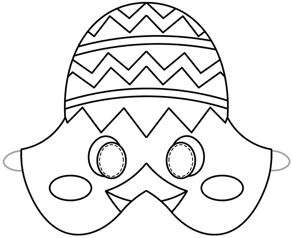 Easter Egg Mask Md Coloring Page — Free Printable — free printable coloring page