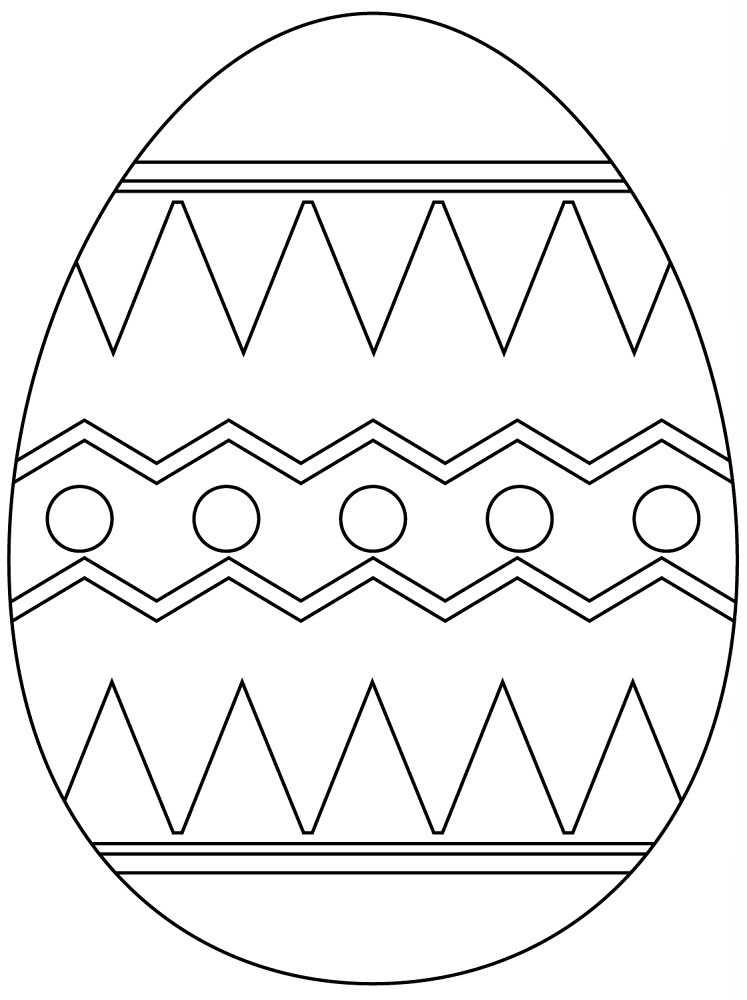 Easter Egg With Abstract Pattern 5 Coloring Page Md Coloring Page — Free Printable — free printable coloring page
