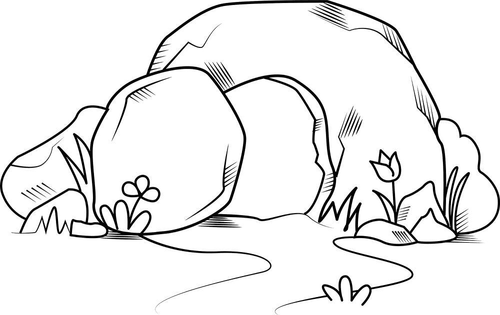 Empty Tomb Coloring Page Md Coloring Page — Free Printable — free printable coloring page