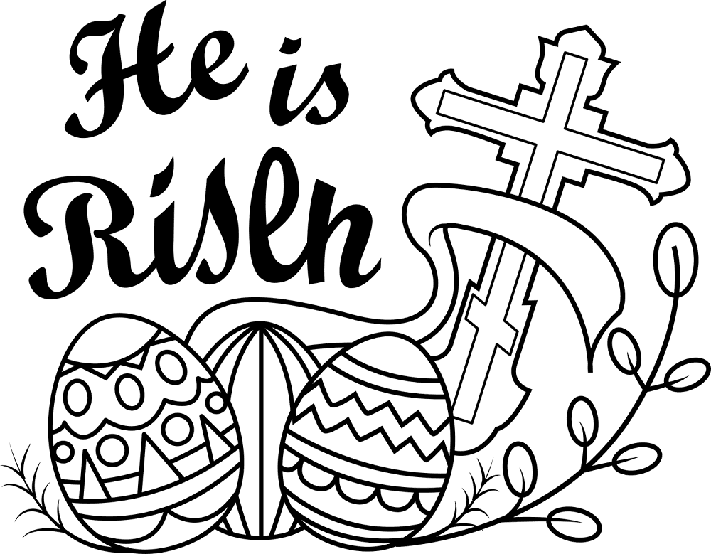 He Is Risen 7 Coloring Page Md Coloring Page — Free Printable — free printable coloring page
