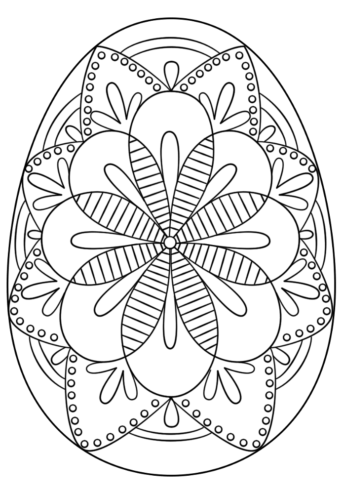 Intricate Easter Egg Coloring Page Md Coloring Page — Free Printable — free printable coloring page