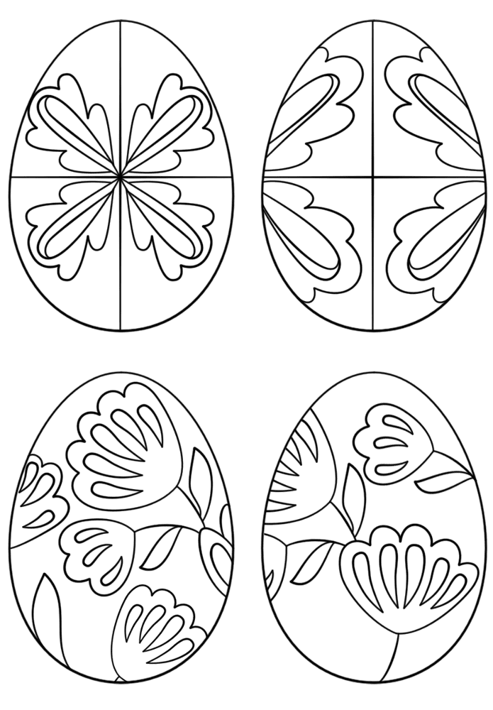 Pysanky Eggs Coloring Page Md Coloring Page — Free Printable — free printable coloring page