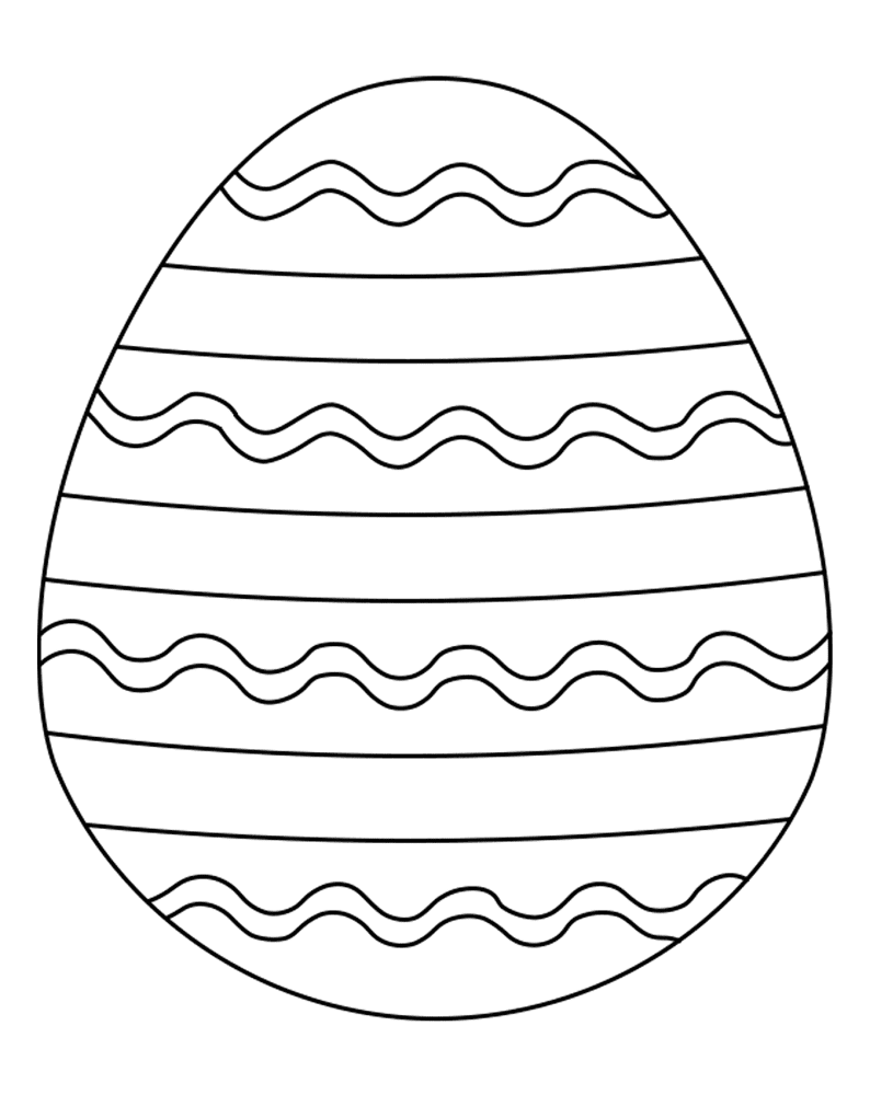 Striped Easter Egg Decoration Md Coloring Page — Free Printable — free printable coloring page