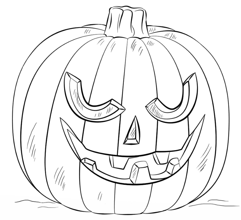 Jack O Lantern Coloring Page Md Coloring Page — Free Printable — free printable coloring page
