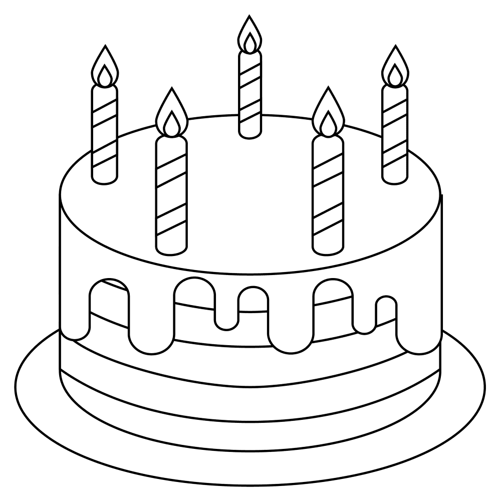 769 Birthday Cake Coloring Page Md Coloring Page — Free Printable — free printable coloring page