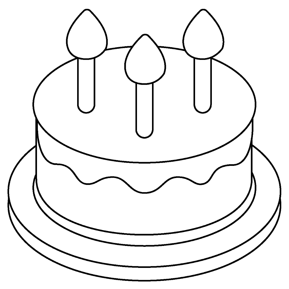 769 Birthday Cake Emoji Coloring Page Md Coloring Page — Free Printable — free printable coloring page