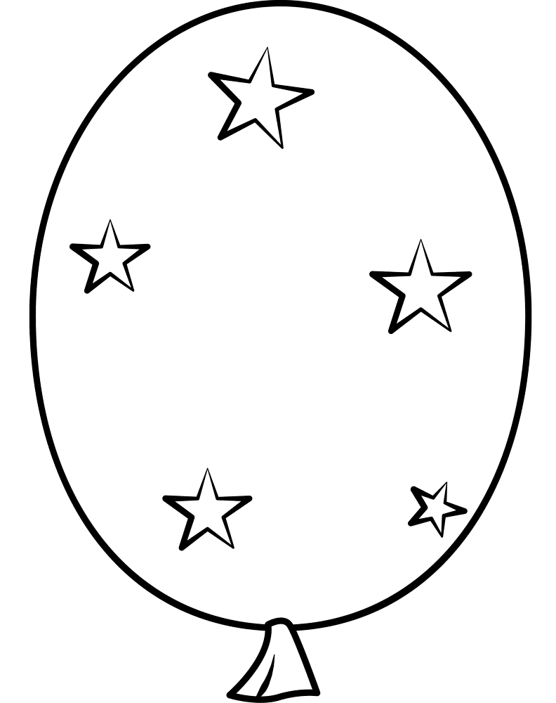 Birthday Balloon Coloring Page Md Coloring Page — Free Printable — free printable coloring page