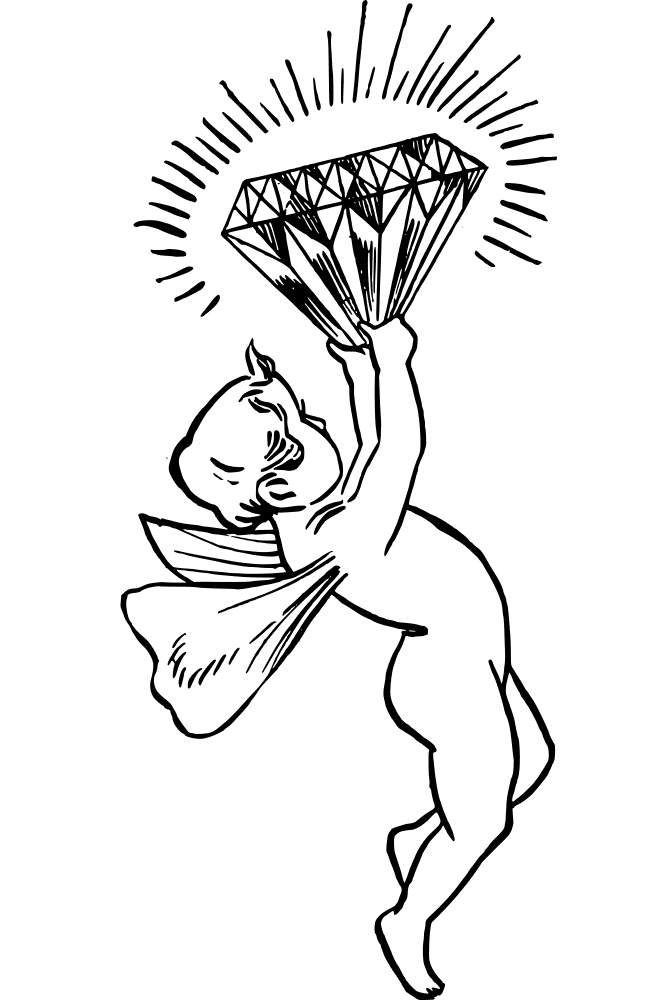 Cupid Diamond Coloring Page Md Coloring Page — Free Printable — free printable coloring page
