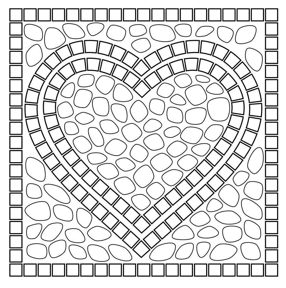Heart Coloring Pages Md Coloring Page — Free Printable — free printable coloring page