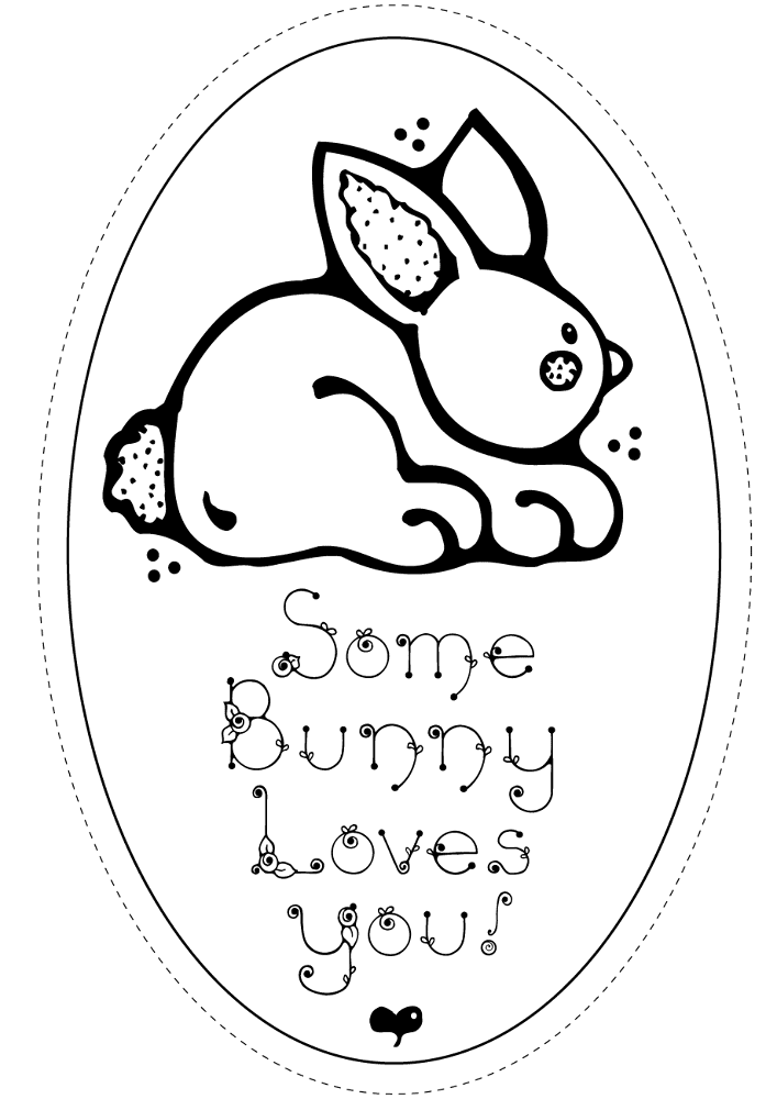 Some Bunny Loves You Coloring Page Md Coloring Page — Free Printable — free printable coloring page