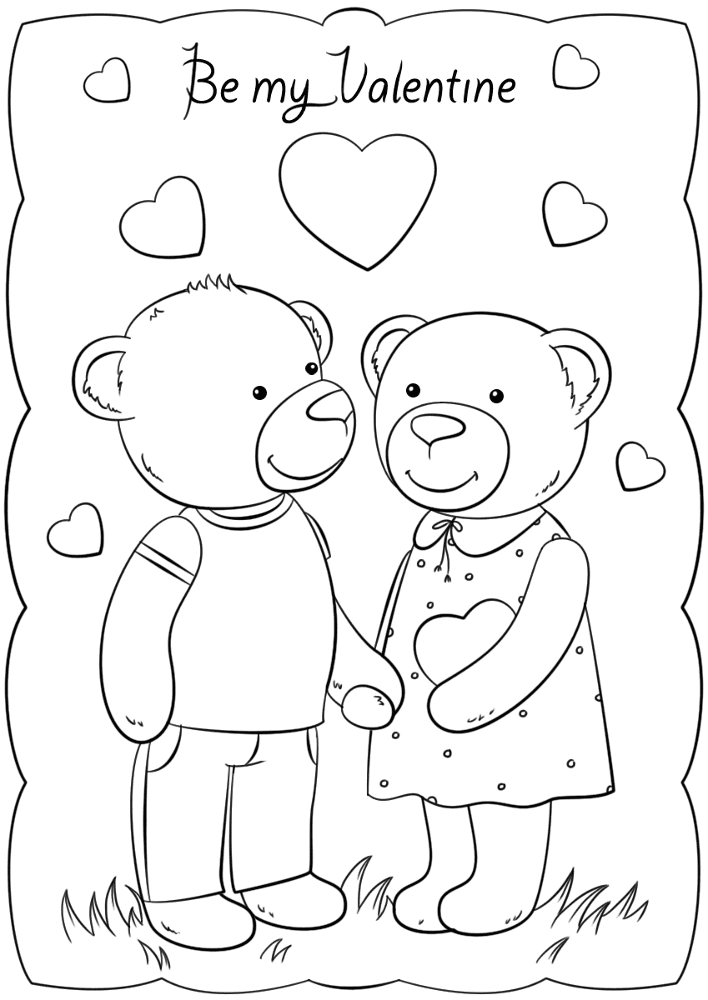 St Valentines Day Card 17 Coloring Page Md Coloring Page — Free Printable — free printable coloring page