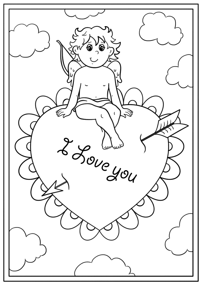 St Valentines Day Card 20 Coloring Page Md Coloring Page — Free Printable — free printable coloring page